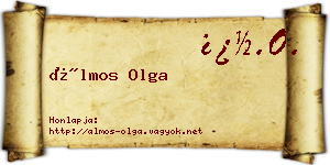 Álmos Olga névjegykártya